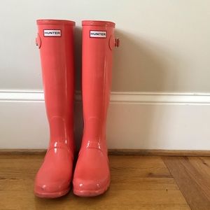 Hunter Original Tall Coral Rainboots